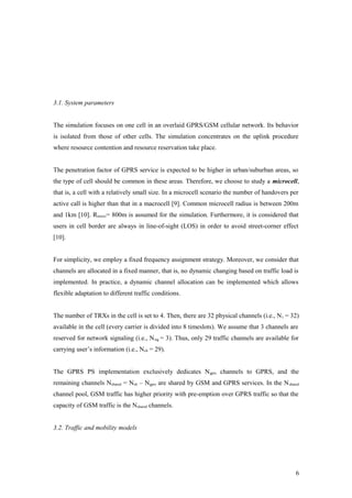 Performance evaluation of gsm handover traffic in a gprsgsm network | DOC