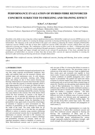 Performance evaluation of hybrid fibre reinforced concrete subjected to ...