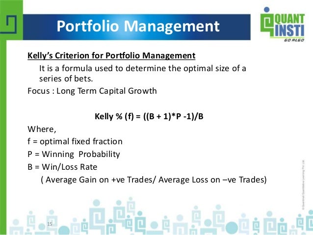 Profitability Analysis And Money Management Of Quantitative Trading S - 