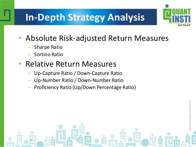 Quantitative analysis trading strategies