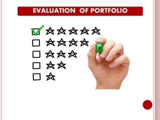EVALUATION OF PORTFOLIO
 