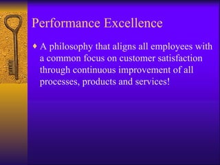 Performance Excellence ,[object Object]