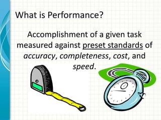 The Performance Formula The Performance Formula | PPTX