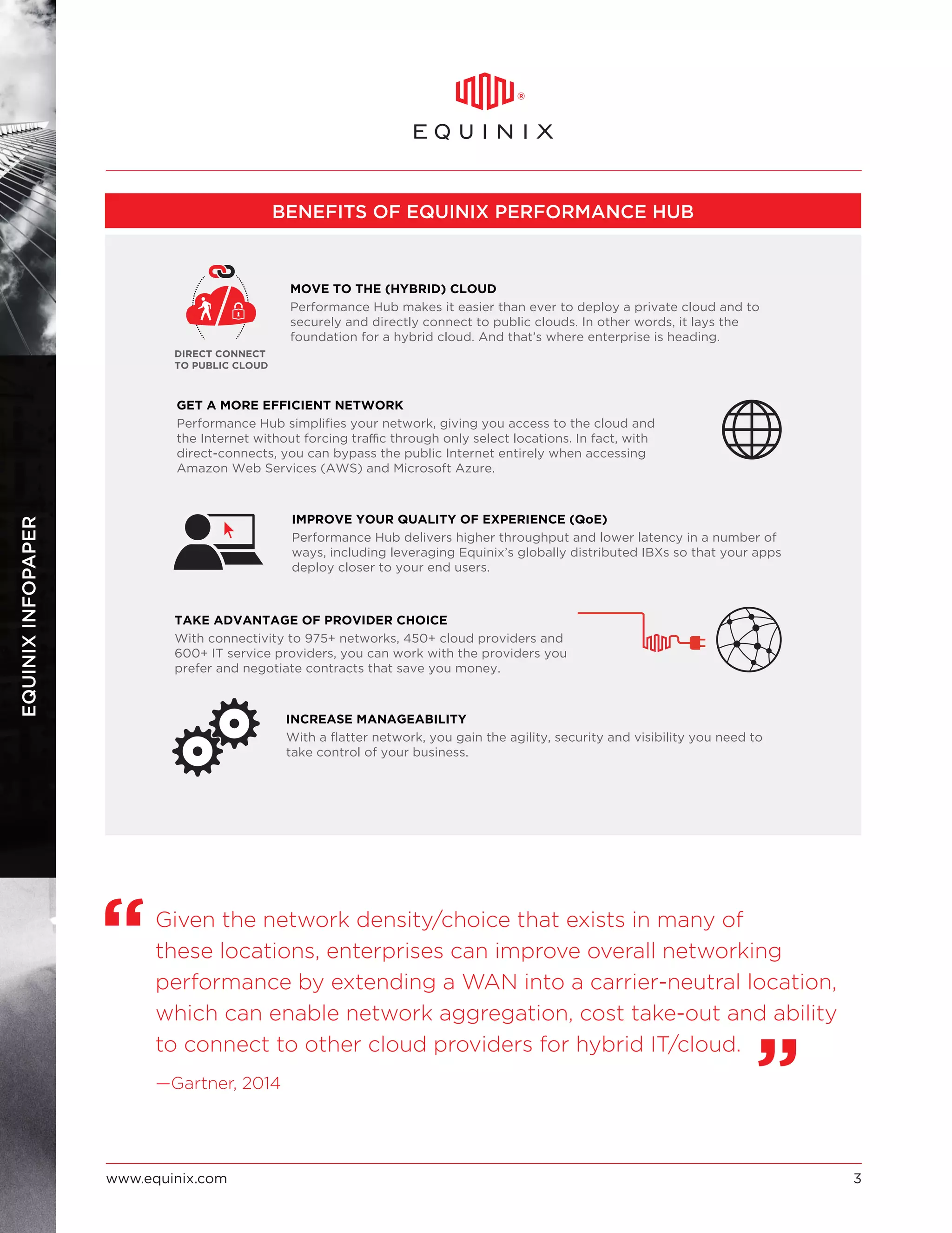 The Surge in Mobile Data Traffic Is
Coming From Every Direction.
By 2017, 5.2 billion people will be
connected through mobile devices:
streaming, sharing, downloading, sending,
receiving and opening up a world of
potential customers for the prepared
enterprise. This also means that a majority
of the population will be tapping into our
networks all day, every day. Although
mobile essentially bypasses the greater
potential for security issues posed by public
bandwidth, it’s still important for your
organization to have a reliable
infrastructure.
By 2016, there will be 18 times more mobile data
traffic as there was in 2011.
50 billion connected devices
worldwide by 2020
How to Make Sure You’re Prepared.
Know your traffic sources. As the fastest driver of IP growth,
it’s no secret that mobile data traffic is coming from a
multitude of directions. The new generation of mobile users is
more demanding than ever, sharing a massive amount of
video and photos and running bandwidth-intensive apps.
Apps for customers. Apps for employees. Apps for everyone
and everything. And now that it’s officially upon us, the
Internet of Everything (IoE).
MOBILITY
TREND1
Sources:
1 Cisco Visual Network Index (VNI) study, “The Zettabyte Era,” May 2012.
2 Cisco infographic, “The Internet of Things.”
1
2
 