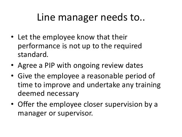 performance improvement plans and performance management in the workp employee improvement plans