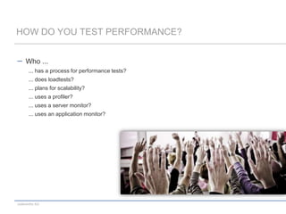Performance is Non-Functional!All Non Functional Requirements are not very agileThey cannot be added later onSo you need to know about them!They form the Definition of Done