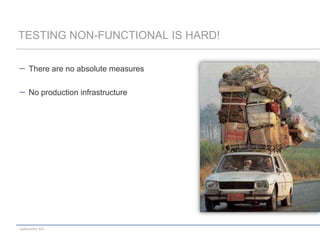 We finally can test functional requirements!Many modern practicesTDDATDDBDDTesting Requirements