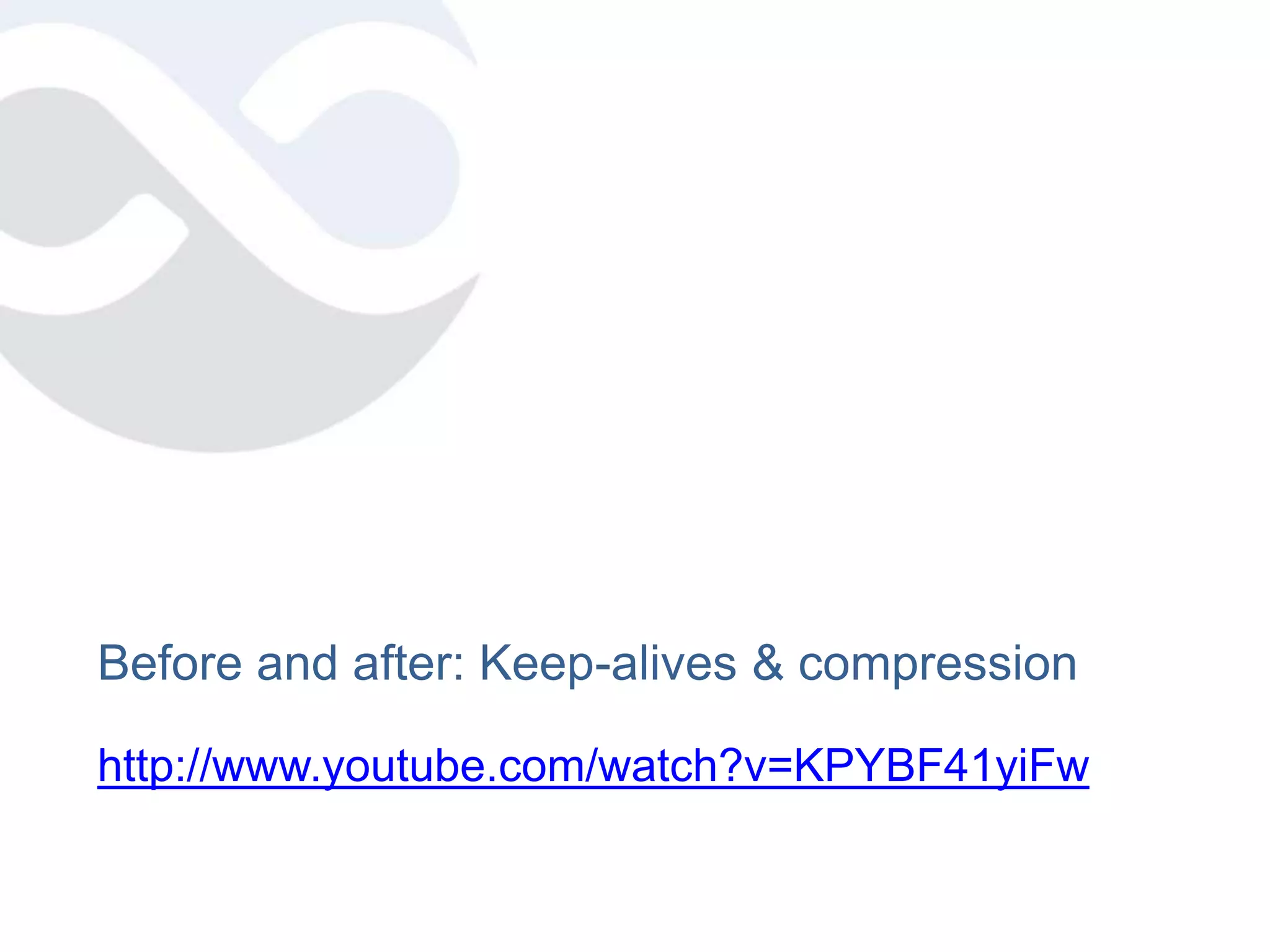 Performance ProblemsToo many connections (too much orange)Too many bytes (too much blue)ConcurrencyBad Caching for repeat views