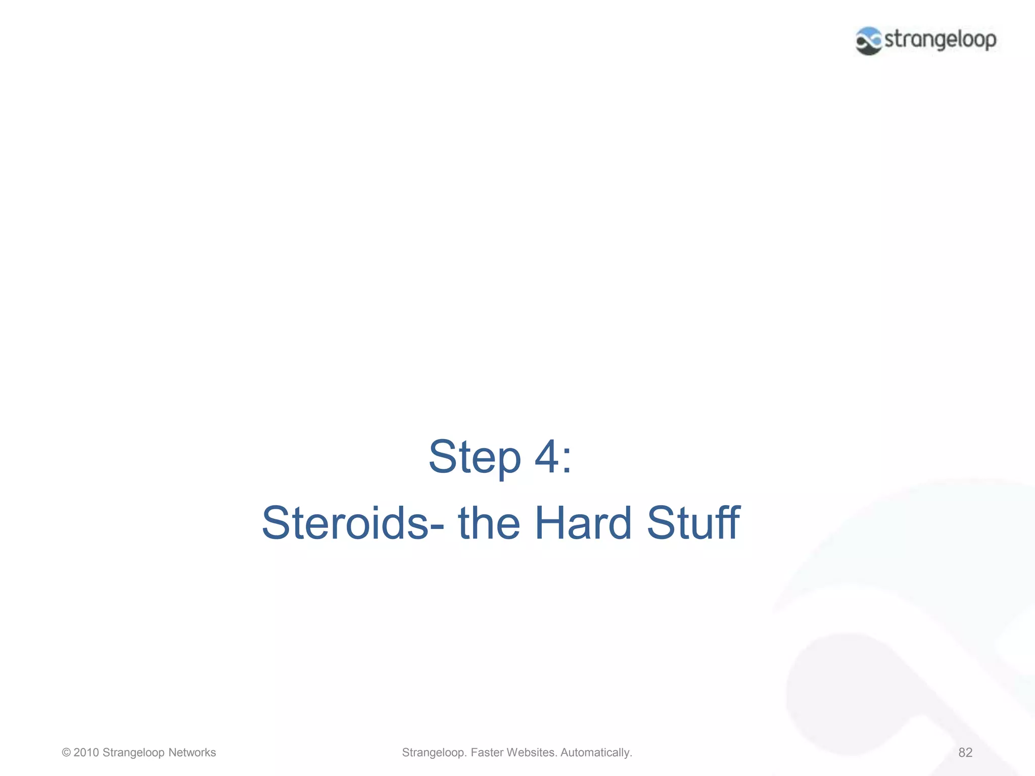 Pros and ConsProsGood caching can have a major performance impact on repeat visits to a pageSometimes it’s easy to doBrowsers generally pay attention (although interpretation may vary slightly)ConsThe spec appears scaryInvalidation and stale content