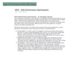  5 minute performance benchmark