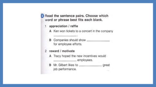 Performance incentives