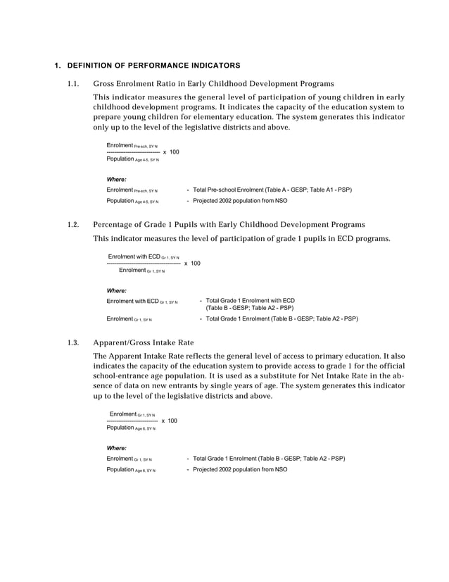 Performance indicators definition_of_terms_and_formula PDF