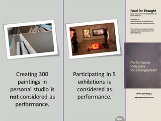 Performance Indicators for Bangladeshi People