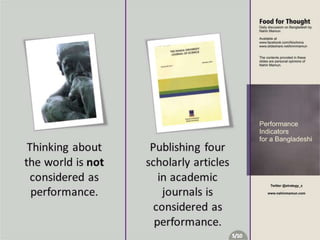 Performance Indicators for Bangladeshi People