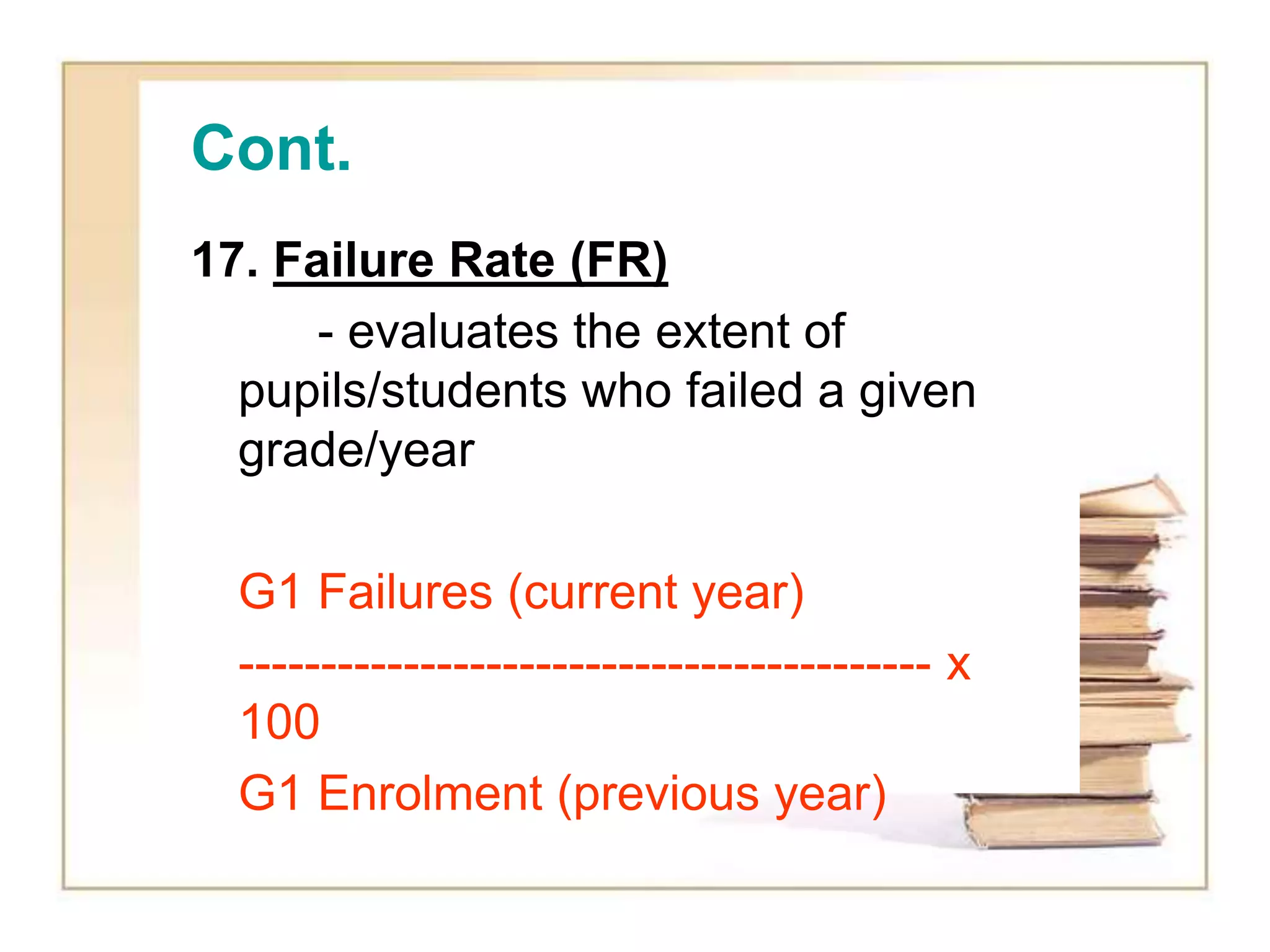 Performance indicators formula | PPT