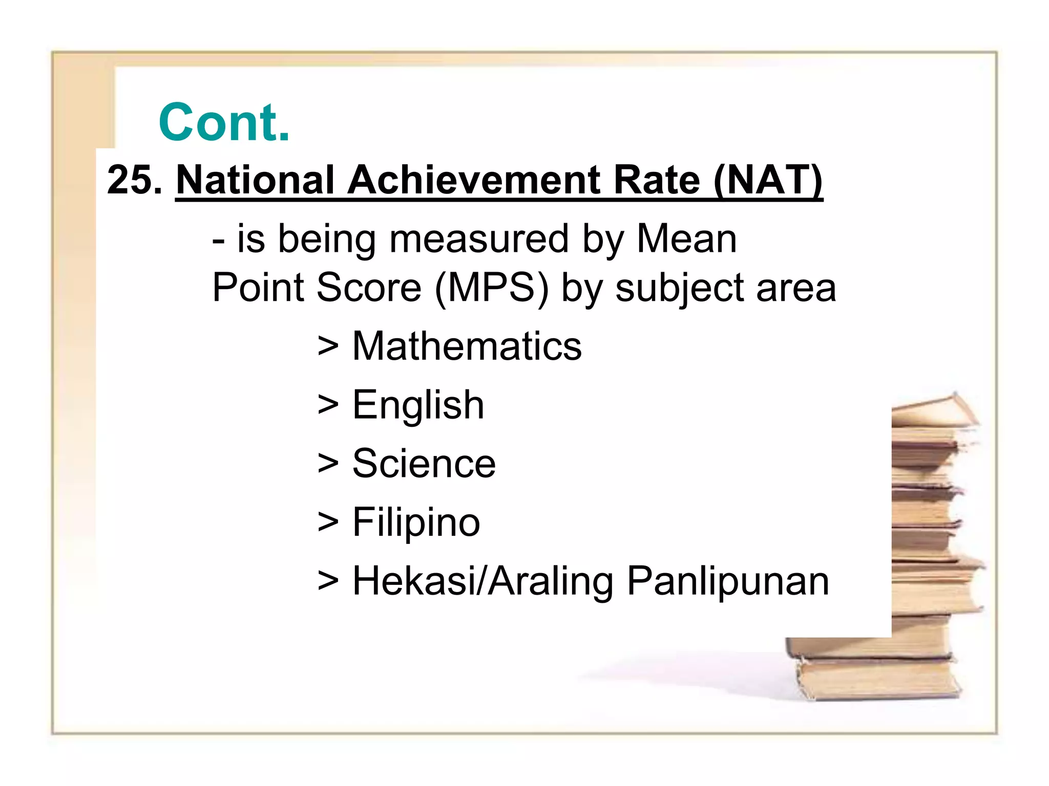 Performance indicators formula | PPT
