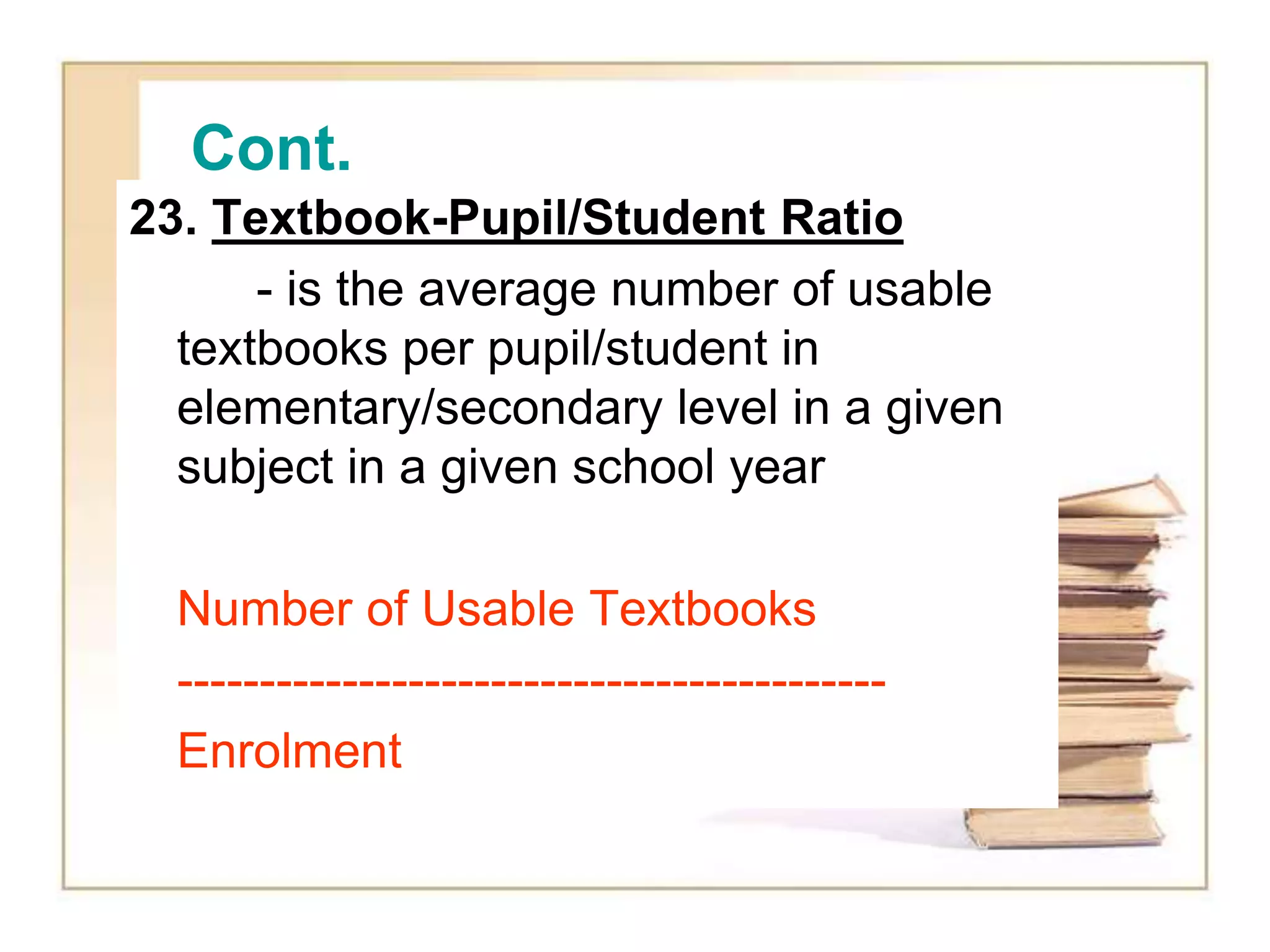 Performance indicators formula | PPT