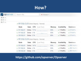 How?
https://github.com/opserver/Opserver
 