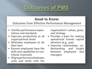 Performance management