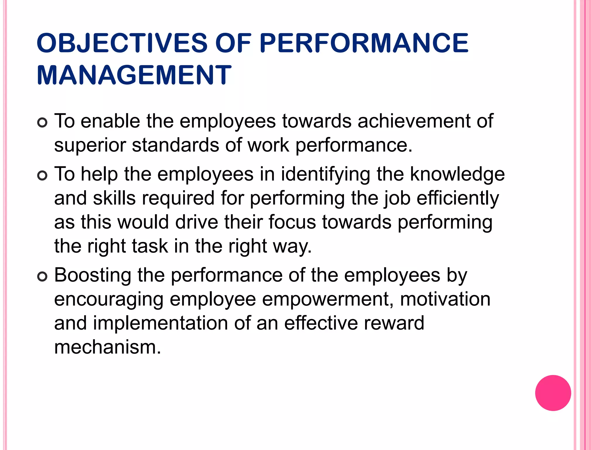 Performance management | PPTX