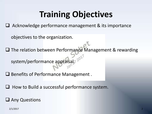 Performance Management Fundamentals Presentation | PPT