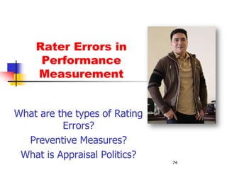 Sources of Performance Information4. SelfPROBLEMSTendency toward self inflated assessments (espfor administrative decisions – eg. Pay raises)Employees attribute poor performance to co-workers
