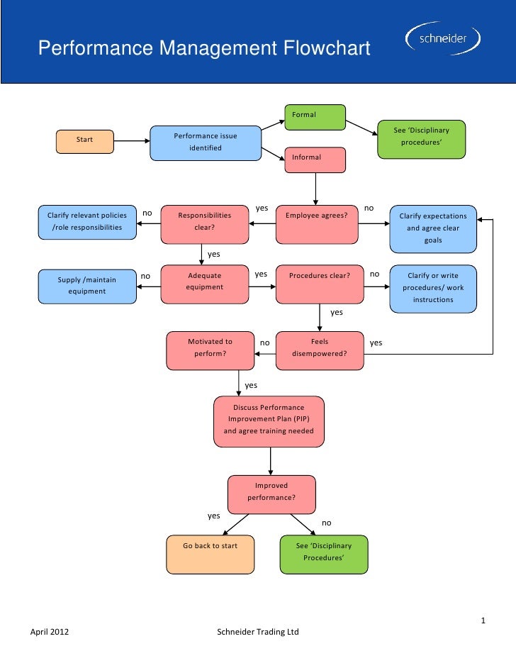 Performance Improvement Plan Flow Chart