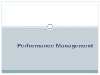 Human Resource Management Topic PERFORMANCE MANAGEMENT Presentation | PPT