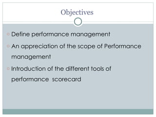 Human Resource Management Topic PERFORMANCE MANAGEMENT Presentation ...