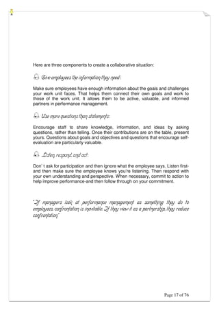 Performance management system | PDF