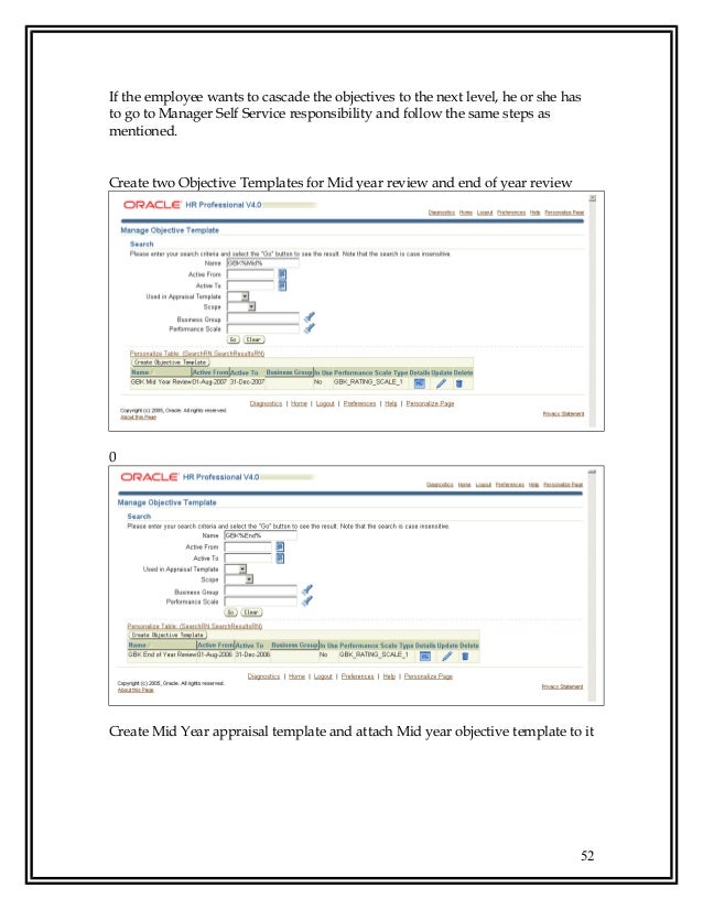 mid year review templates