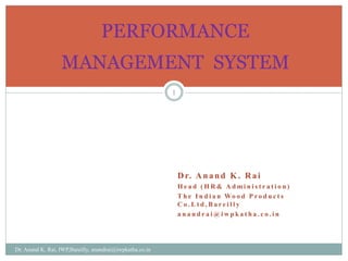 Performance management system | PPTX