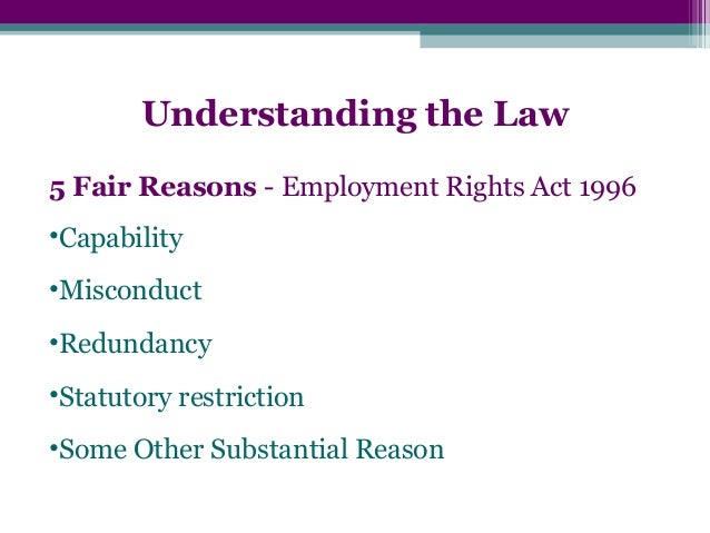 Acas capability dismissal Acas capability dismissal