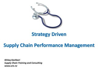 Strategy Driven
Supply Chain Performance Management
Ikhlaq Kashkari
Supply Chain Training and Consulting
www.sctc.nz
 