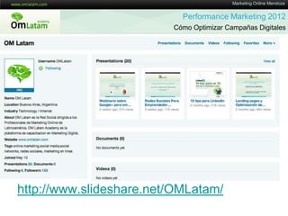 Performance Marketing 2012 - Marketing Online Mendoza Slide 59