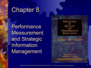Chapter 8 Performance  Measurement  and Strategic  Information  Management 