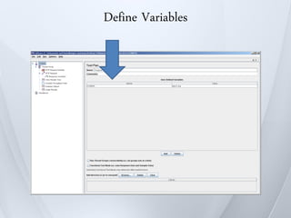 Define Variables
 