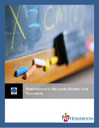 PERFORMANCE MEASURE RUBRIC FOR
TEACHERS
 