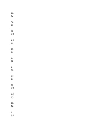 ra
l,
w
ri
tt
en
co
m
m
u
n
ic
a
ti
o
n
D
em
on
st
ra
te
s
so
 