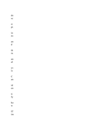 de
sc
ri
pt
io
ns
an
d
th
in
an
al
ys
is
C
an
id
en
ti
fy
ho
w
IT
im
 