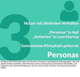 2
Google Analytics
Der einfachste Weg ist wenn ich auf Google Analytics zugreifen kann, um an die Klickpfade
zu kommen
 