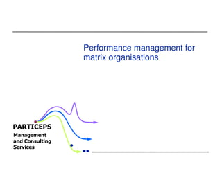 Performance management for
matrix organisations
 