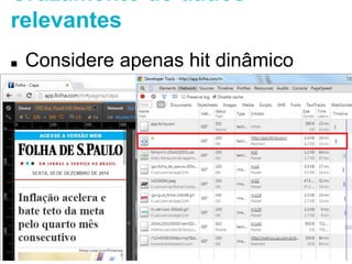 Cruzamento de dados relevantes 
■ Considere apenas hit dinâmico 
 