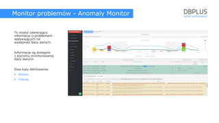 DBPLUS Performance Monitor dla Oracle Slide 50