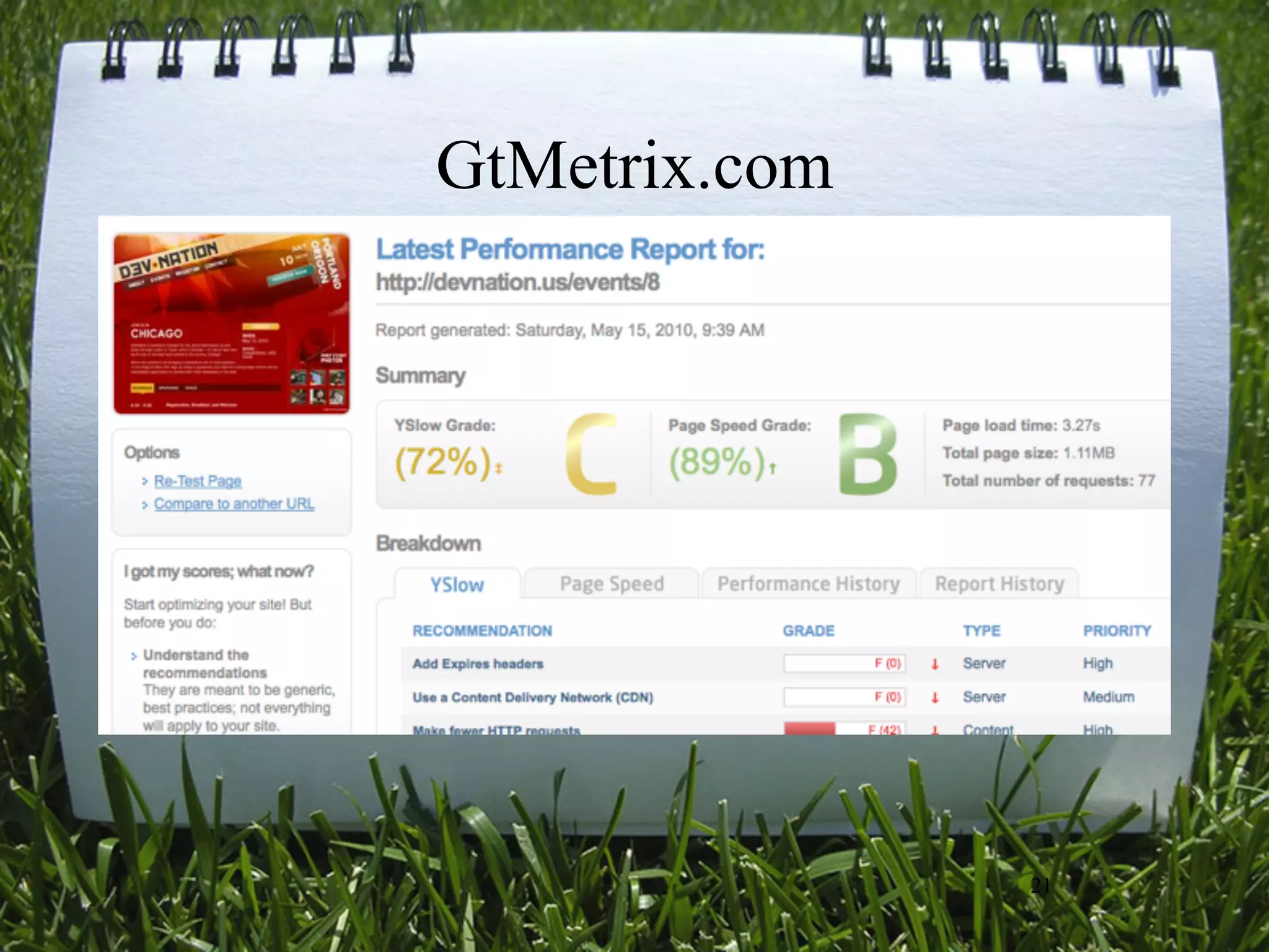 GtMetrix.com




               21
 