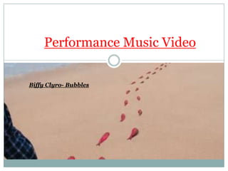 Performance Music Video Biffy Clyro- Bubbles 
