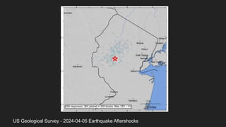 US Geological Survey - 2024-04-05 Earthquake Aftershocks
 