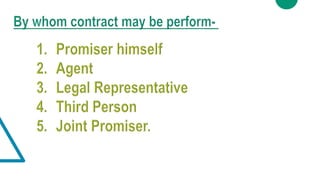 Performance of contract | PPTX