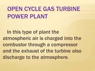 Performance of gas turbine power plant | PPTX