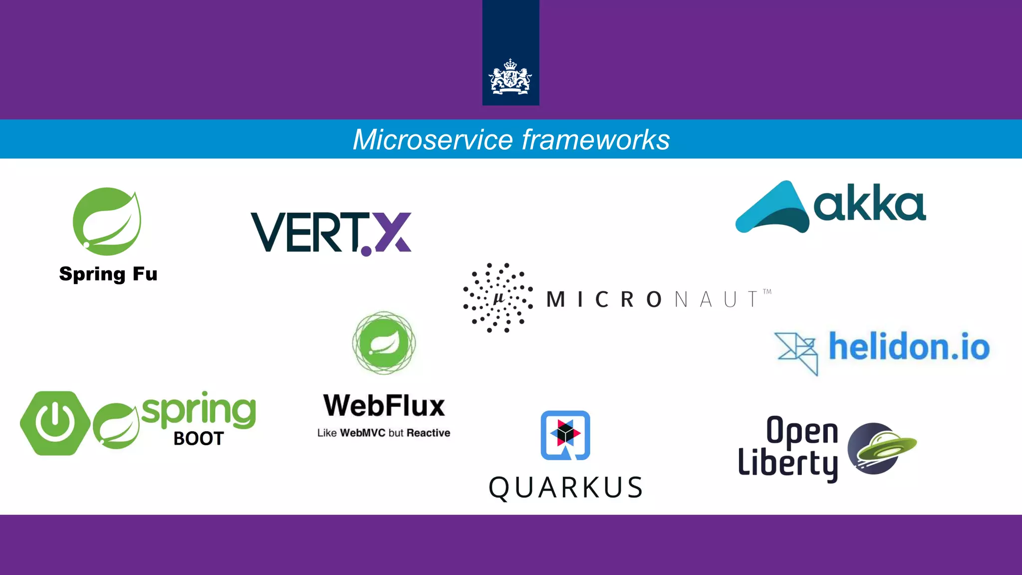 Spring Fu
Microservice frameworks
 